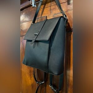COPY for blessedbyfaith3 bundle - Backpack Purse Black Leather Like Material